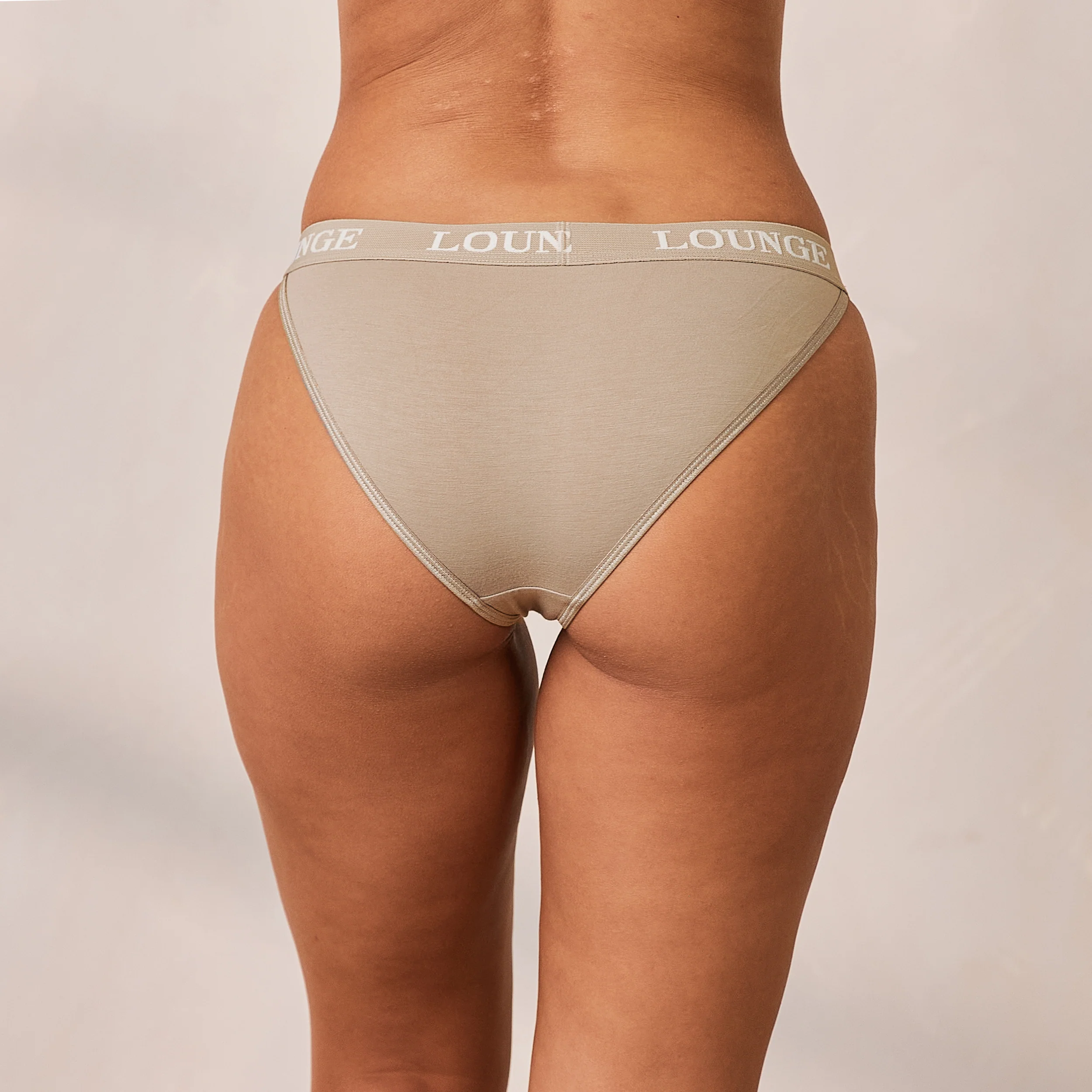 Bamboo Triangle Briefs - Oat - Image 2