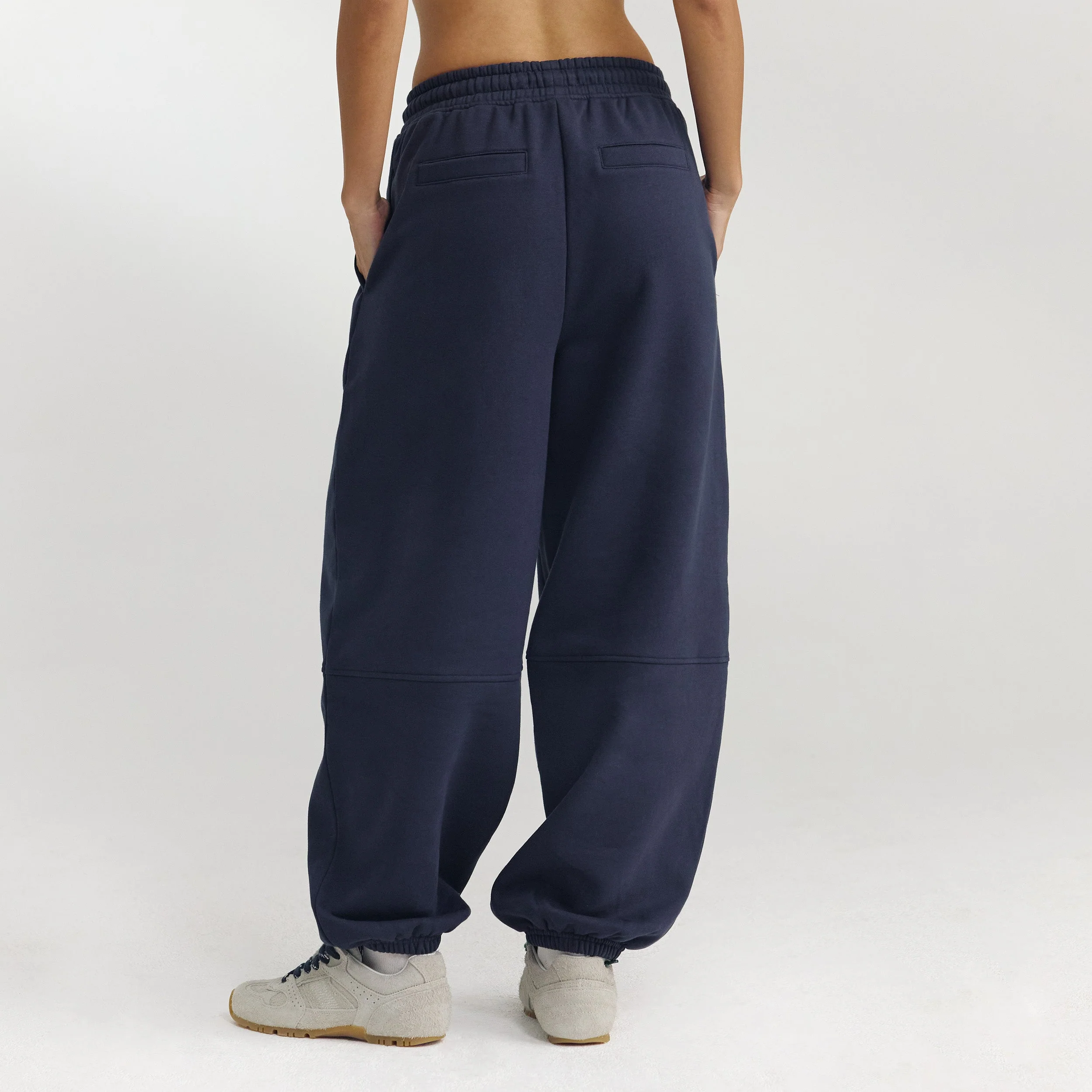 Barrel Leg Joggers - Dark Blue - Image 5