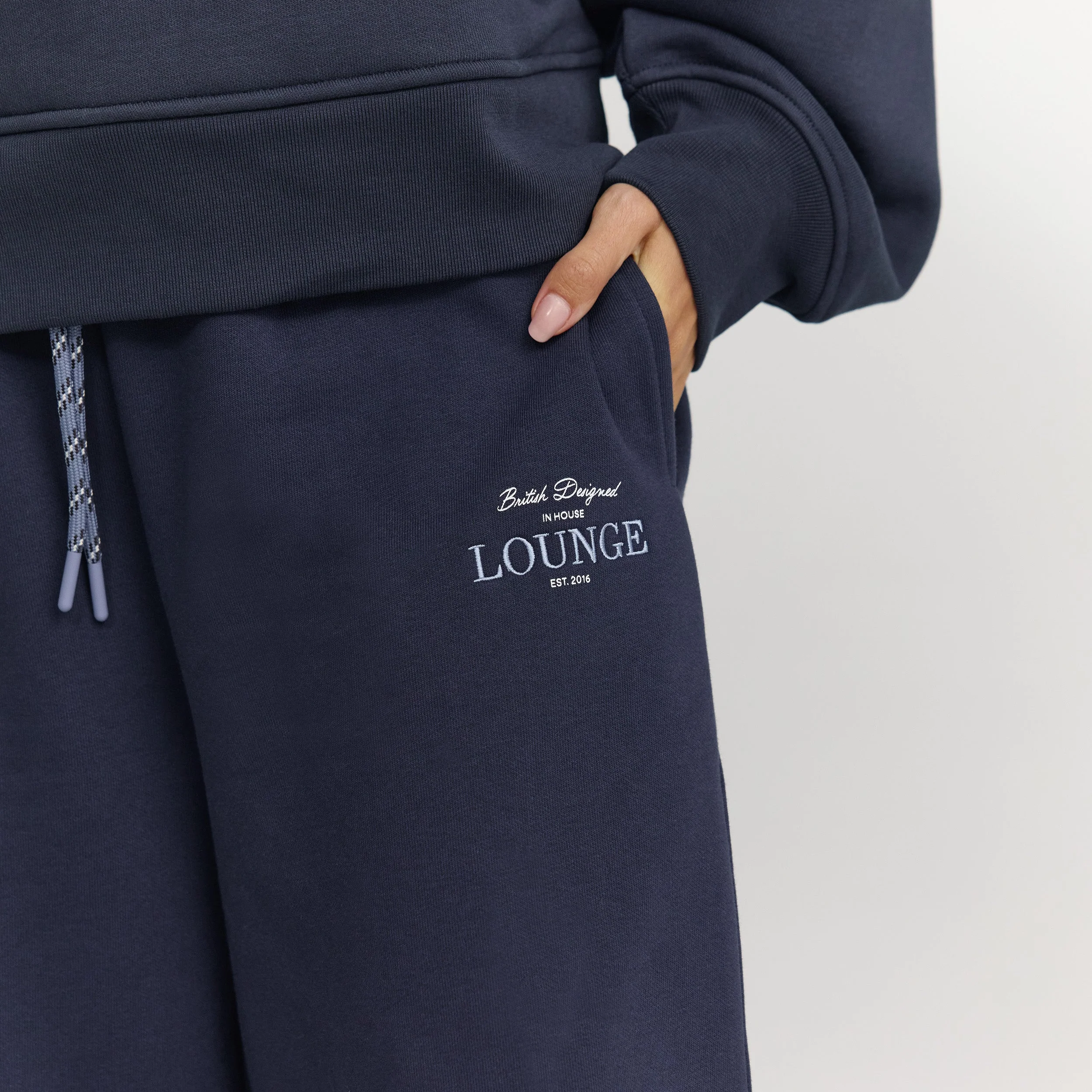 Barrel Leg Joggers - Dark Blue - Image 6