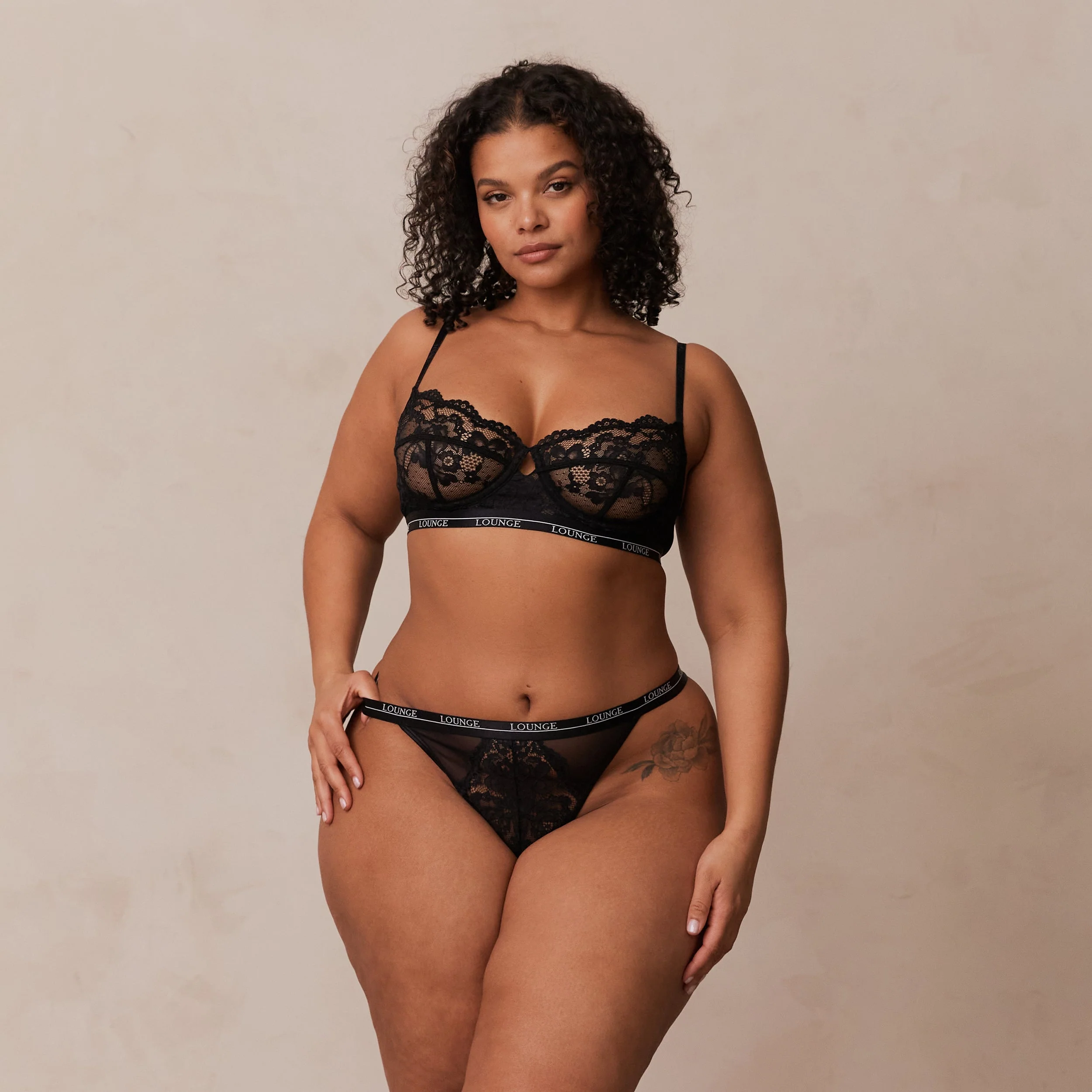 Blossom Balcony Bra  - Black - Image 5