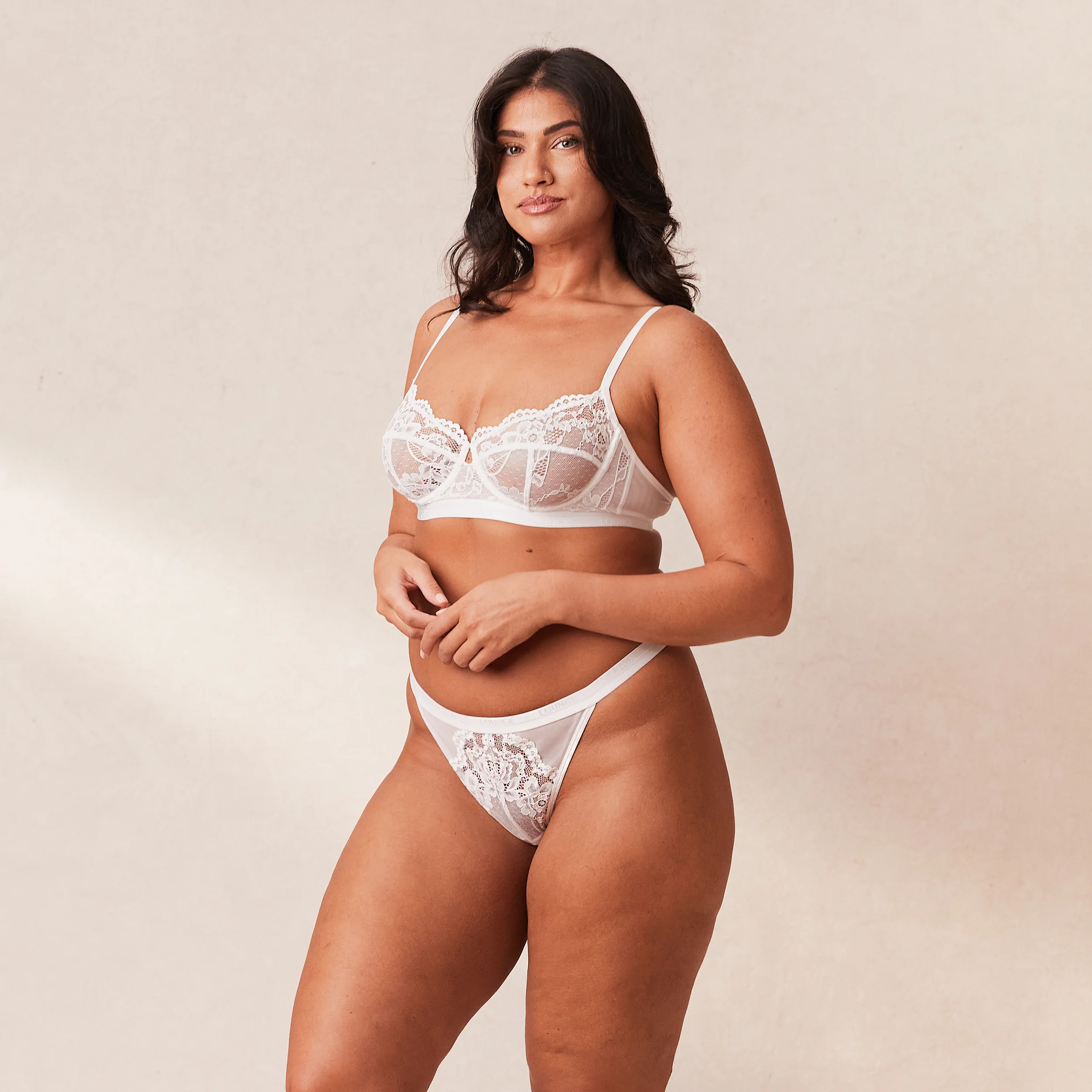 Blossom Balcony Bra  - White - Image 10