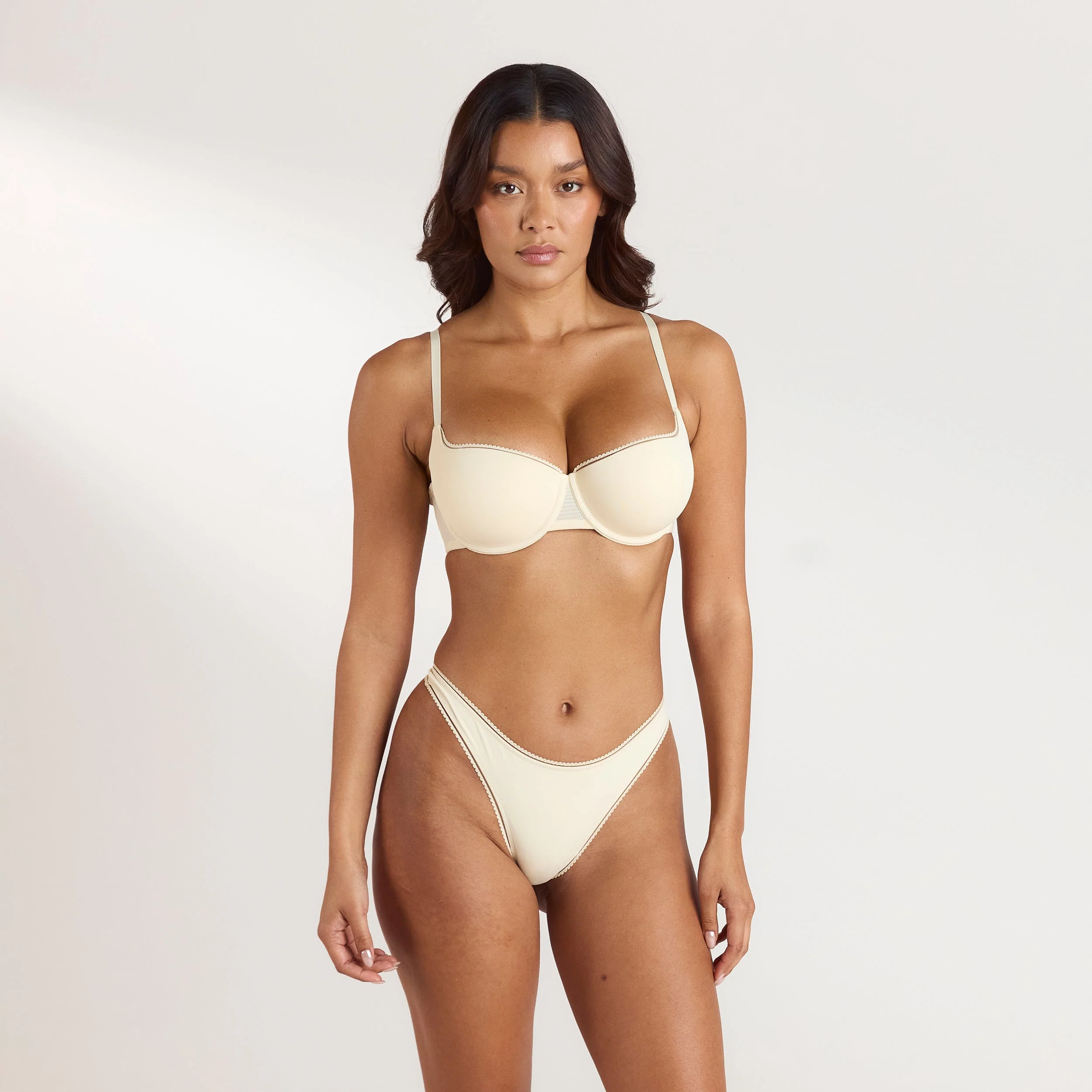 Comfort Extreme Push-Up Balconette Bra - Latte - Image 4