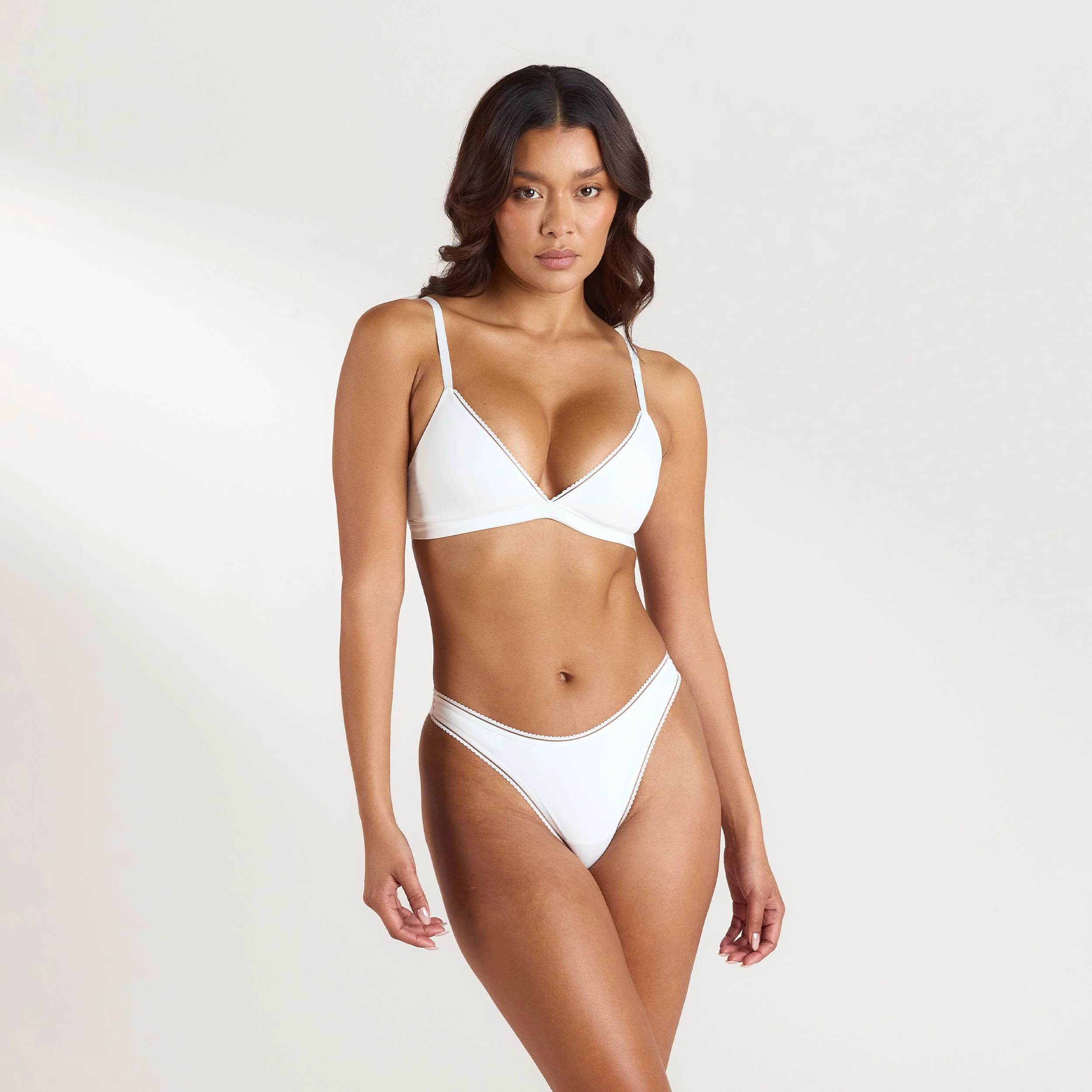 Comfort Triangle Bralette - White