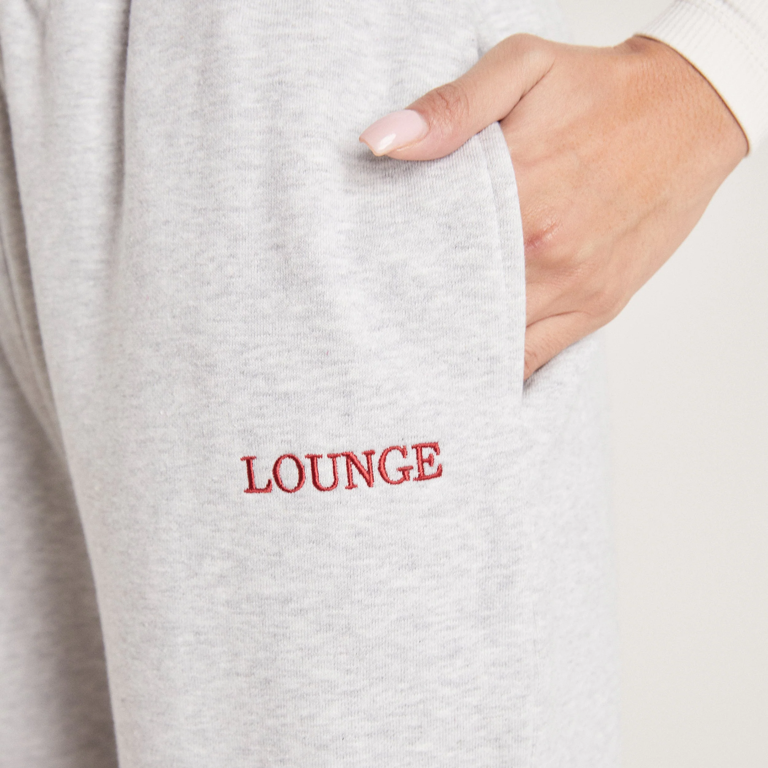 Cuffed Joggers - Grey Marl - Image 5