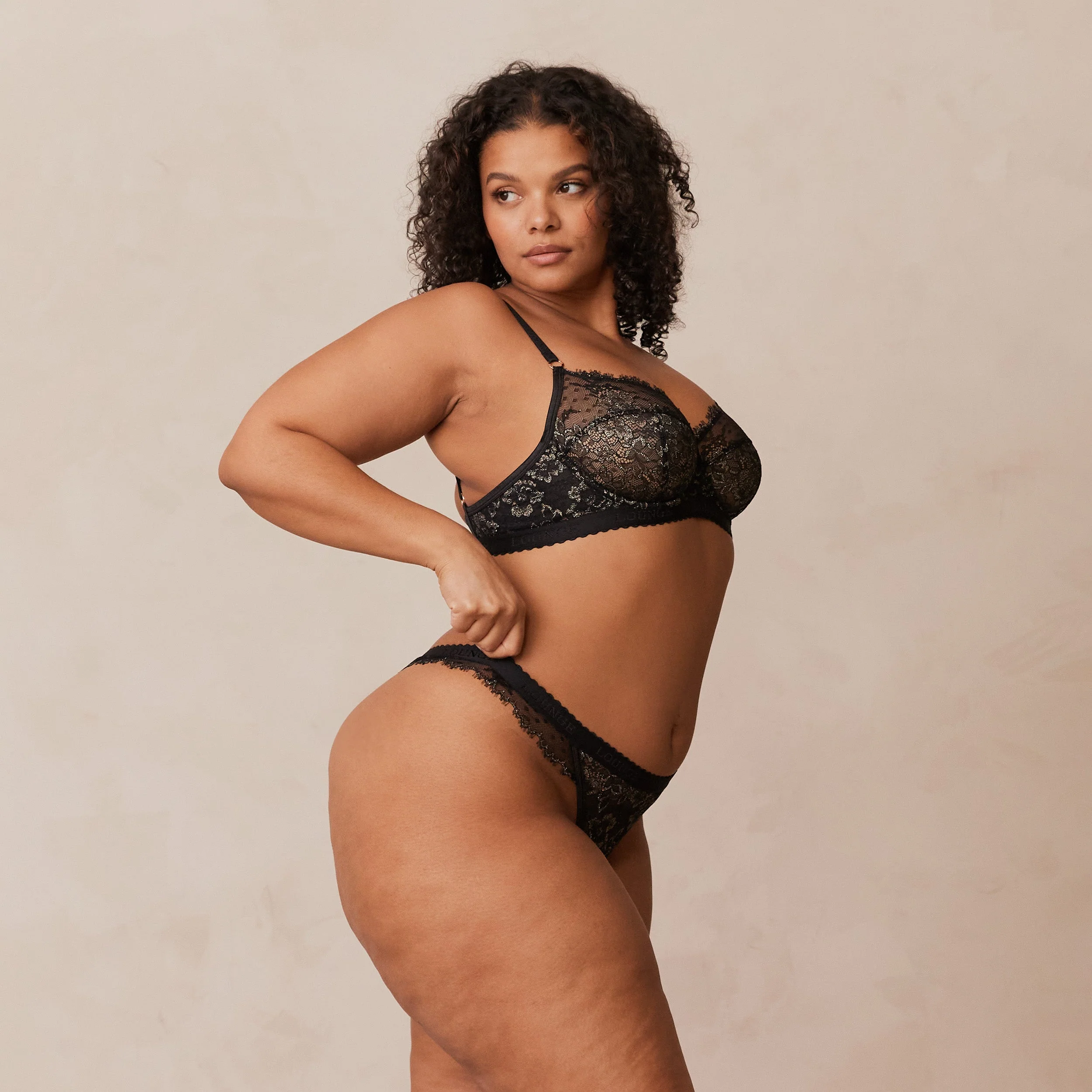 Desire Balcony Bra  - Black - Image 9