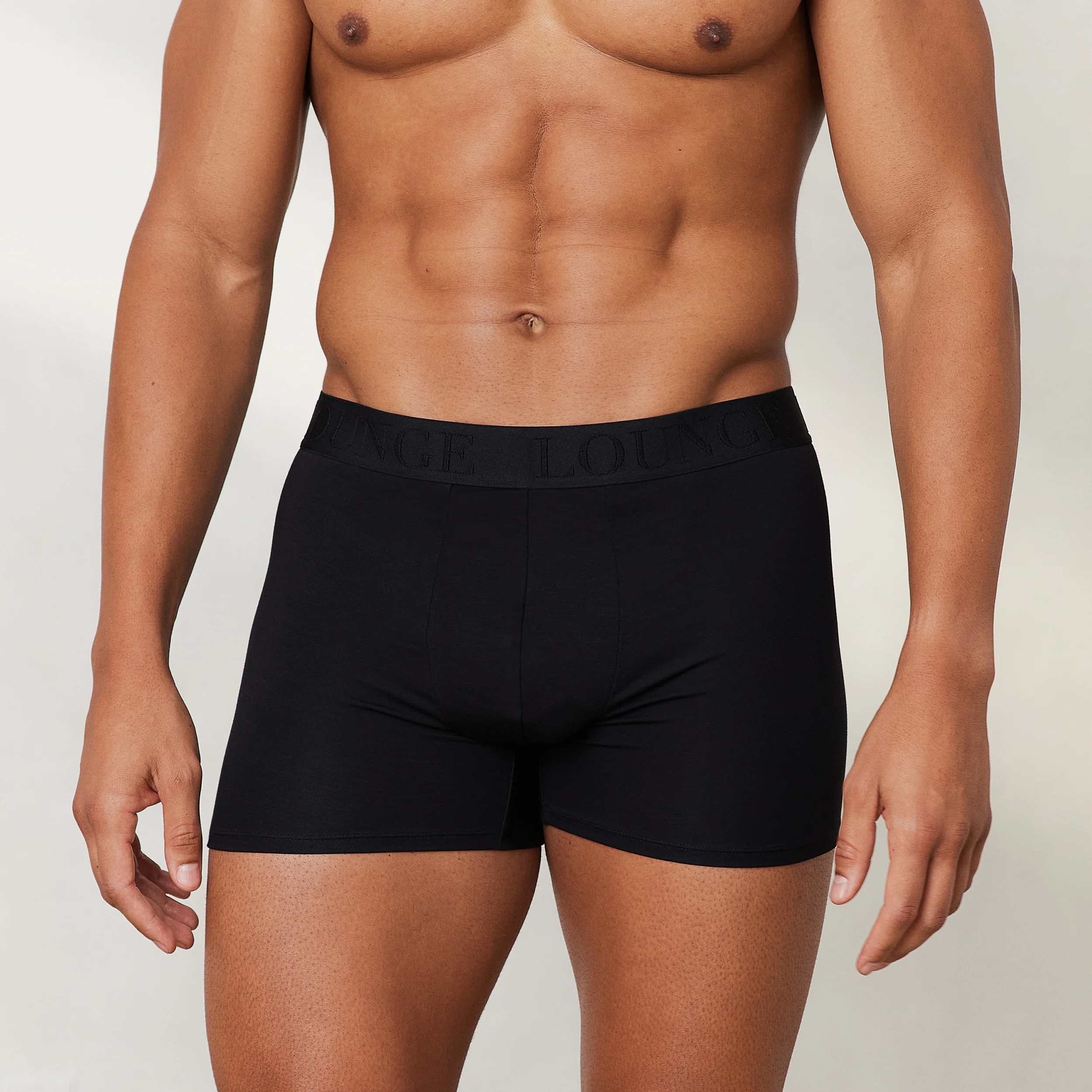 Men's Luxe Boxers (3-Pack) - Black - Image 4