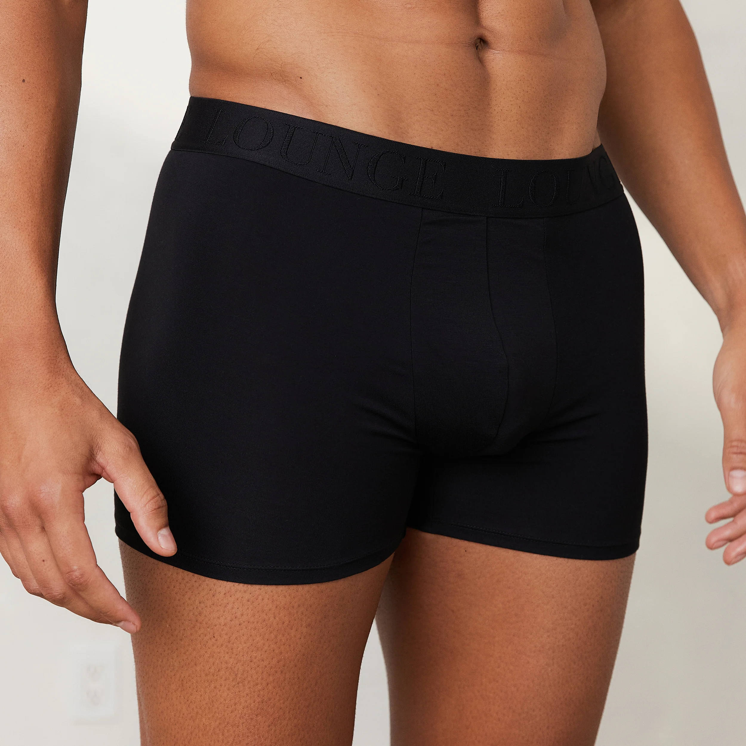 Men's Luxe Boxers (3-Pack) - Black - Image 5