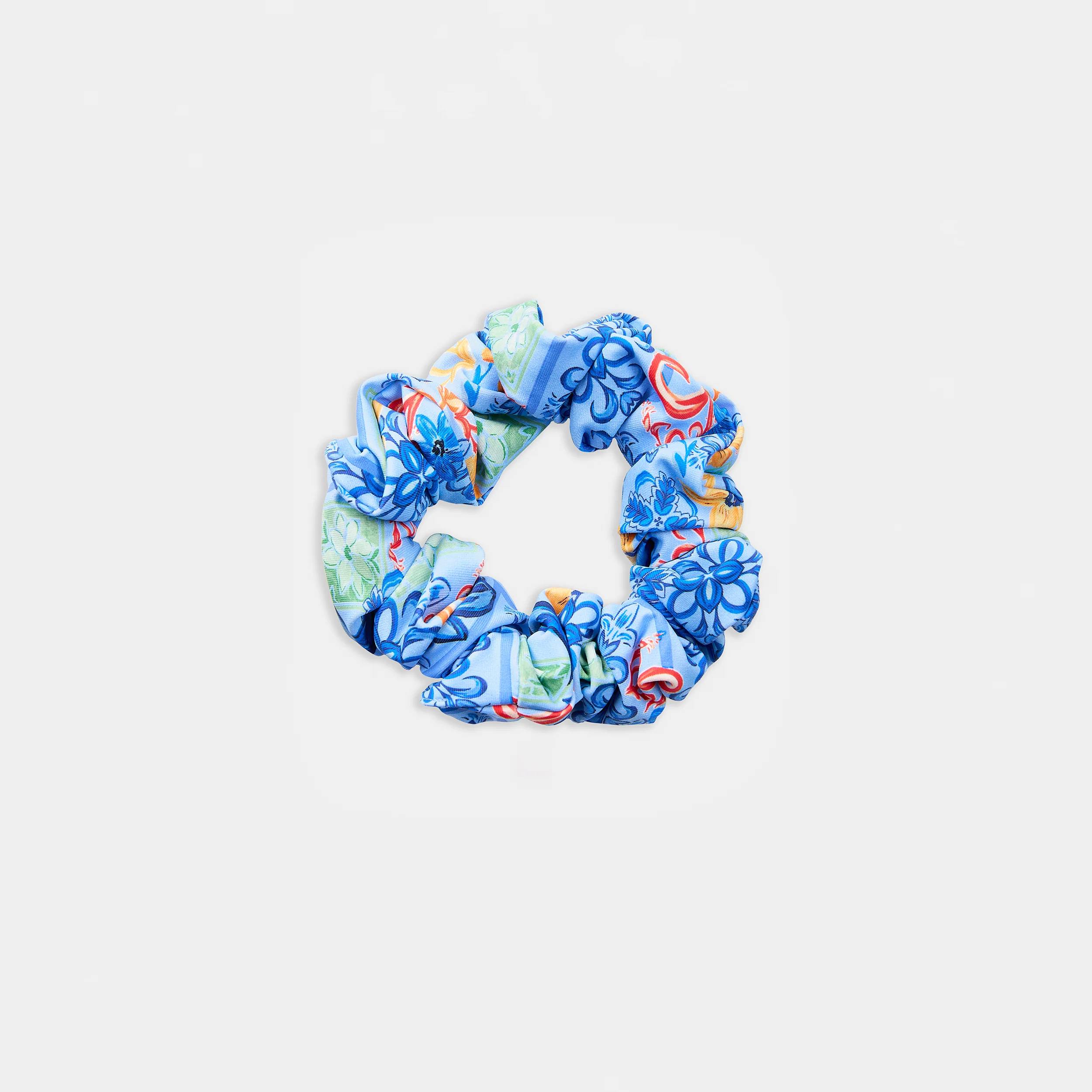 Mosaic Scrunchie - Blue Print - Image 4