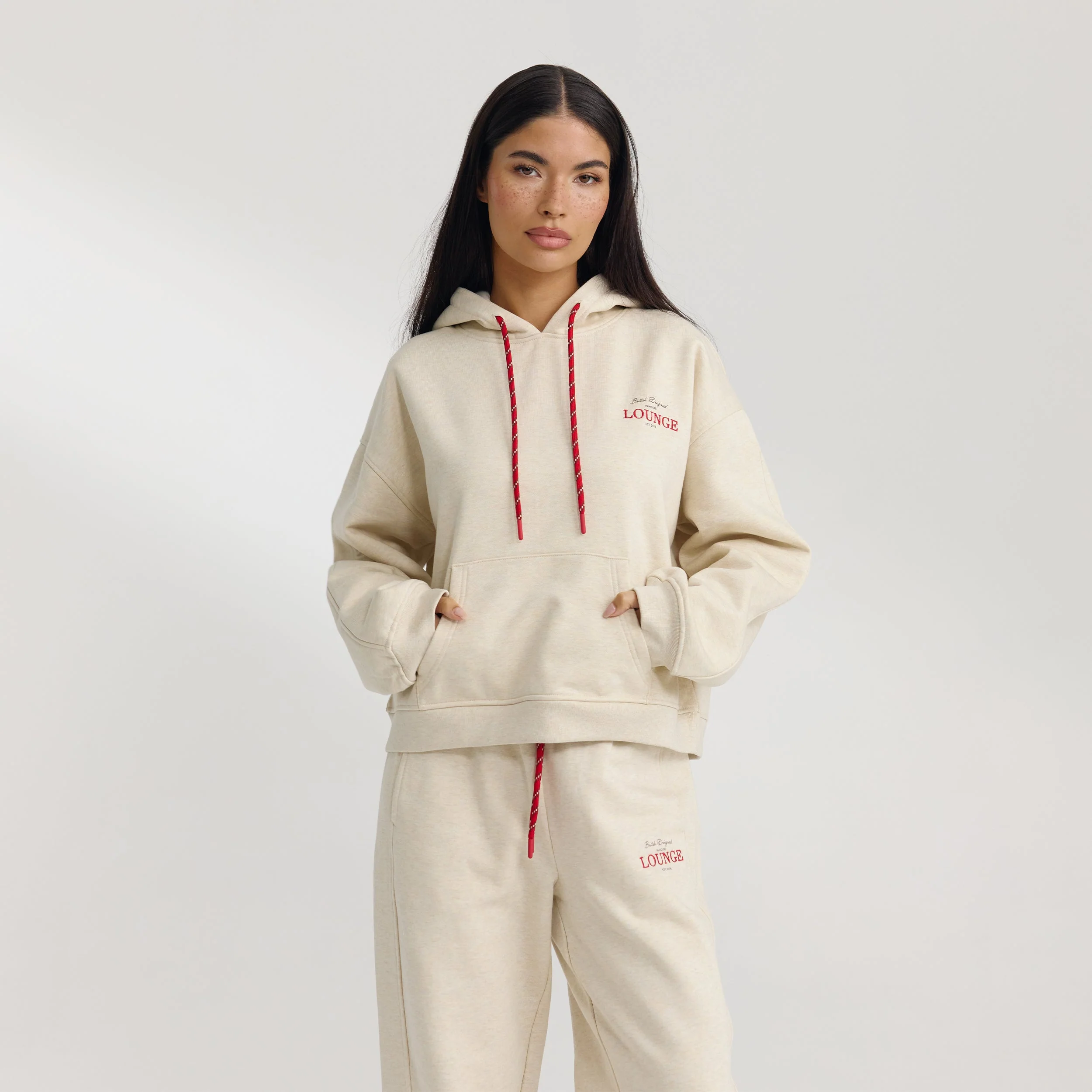 Oversized Hoodie - Oat Marl - Image 2
