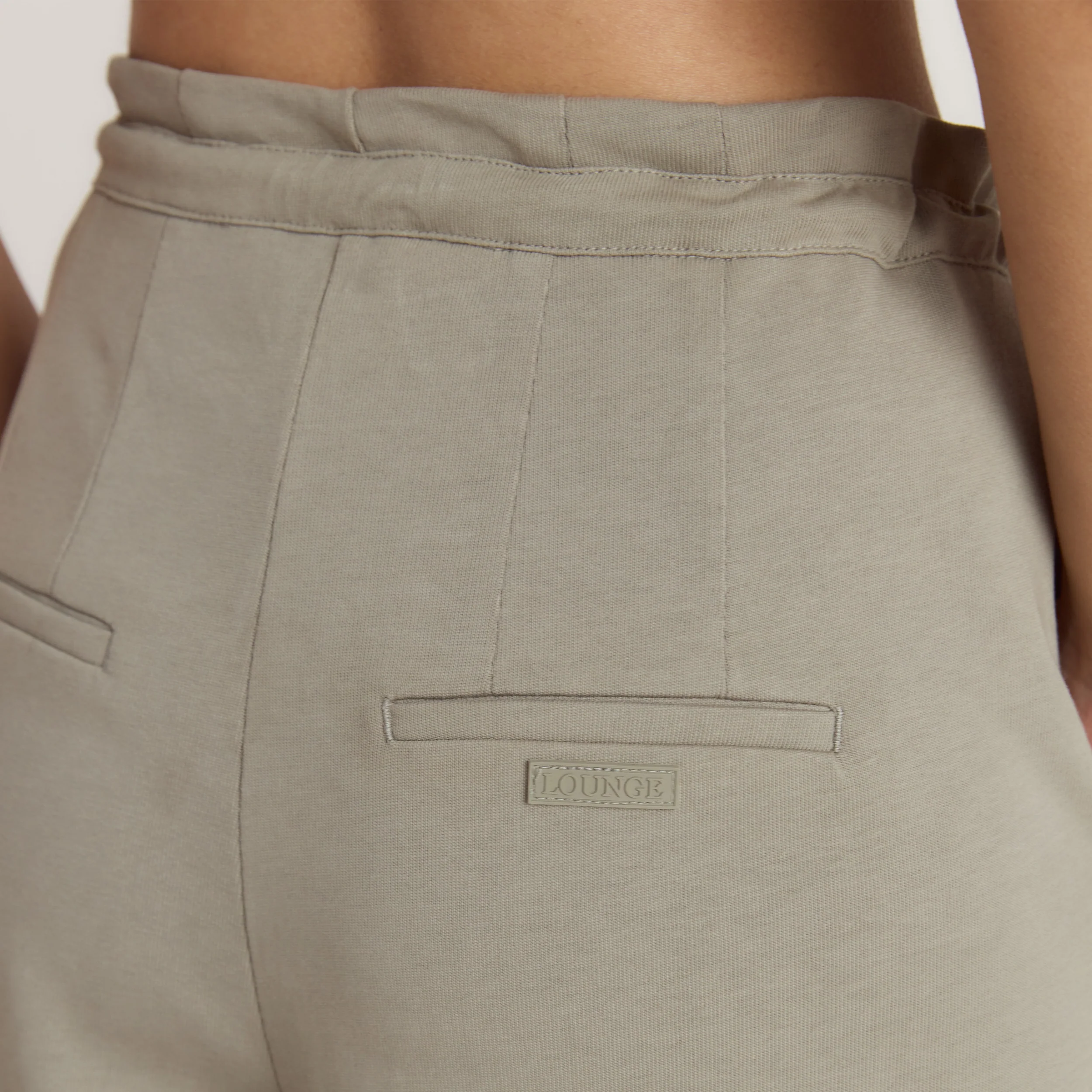 Pleated Wide-Leg Trousers - Thyme - Image 3