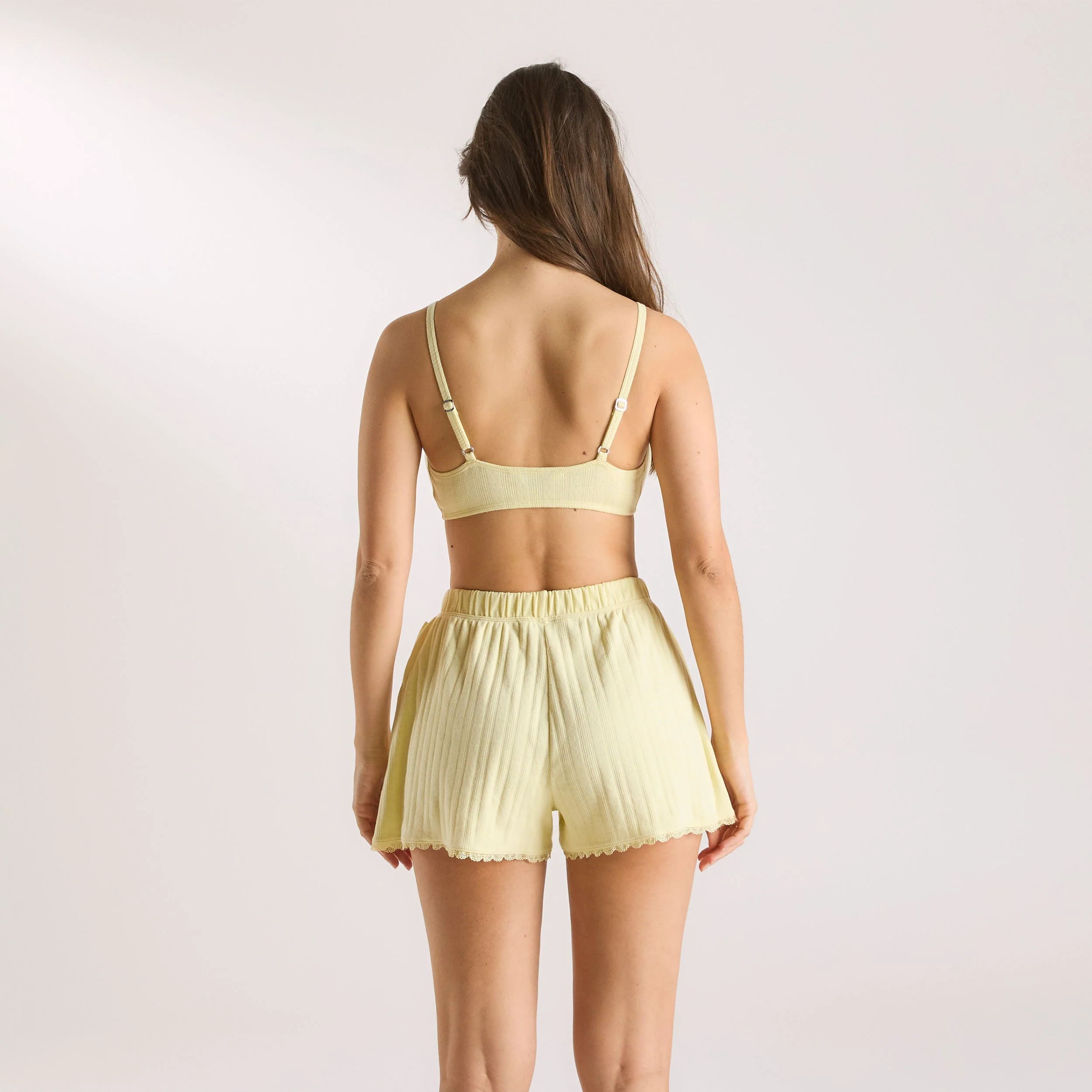 Pointelle Bralette - Buttercup Yellow - Image 3