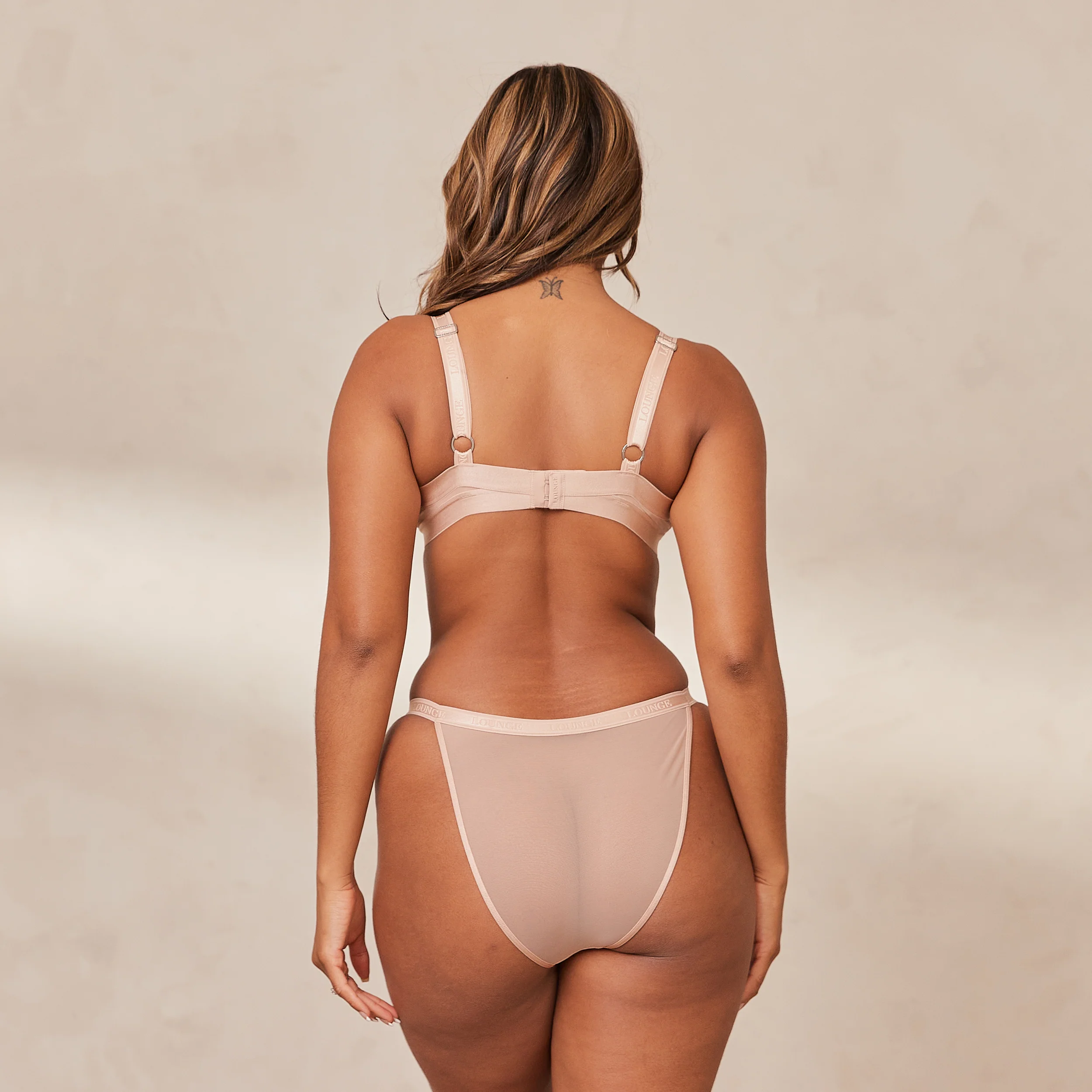 Smooth Mesh T-shirt Bra  - Taupe - Image 8