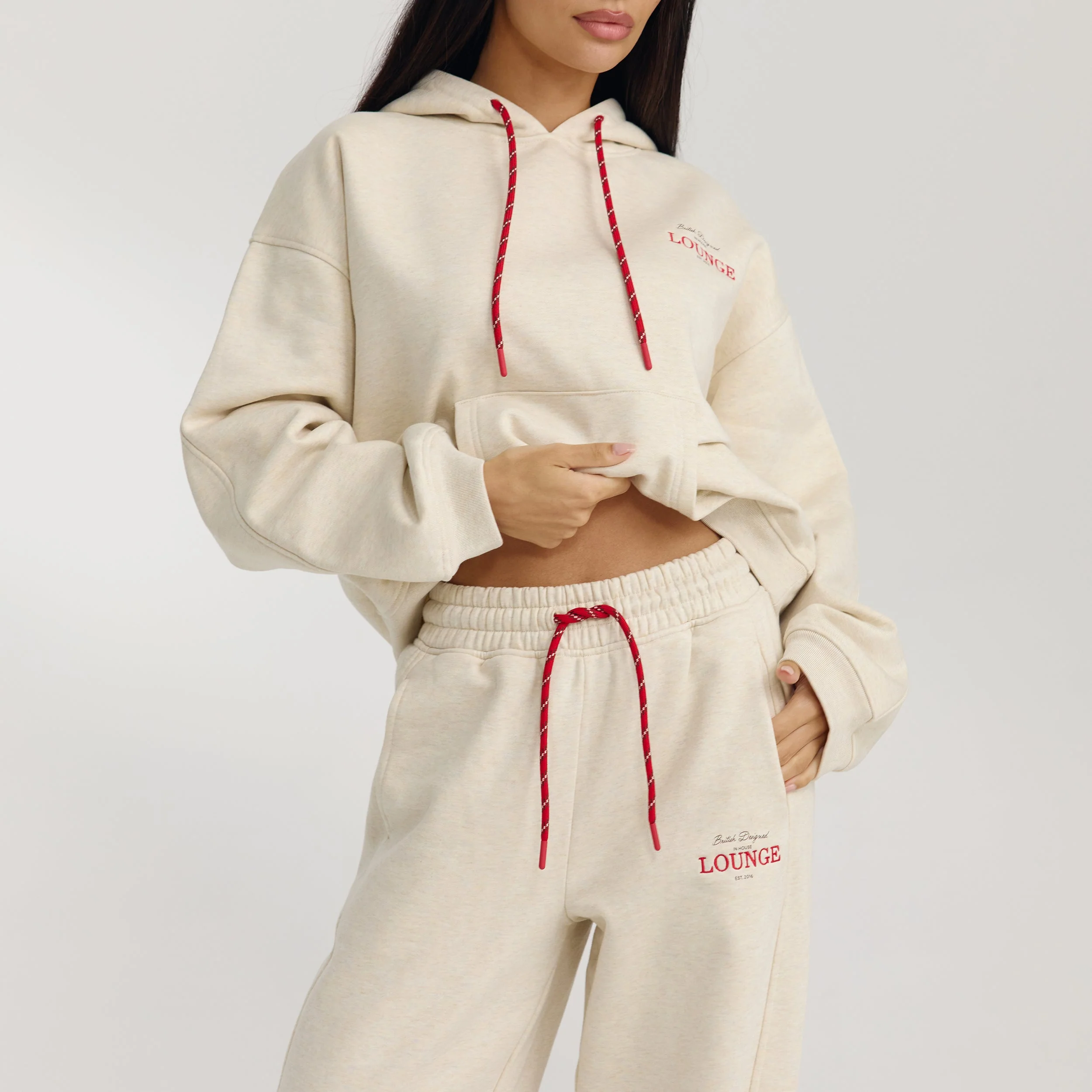 Straight-Leg Joggers - Oat Marl - Image 5