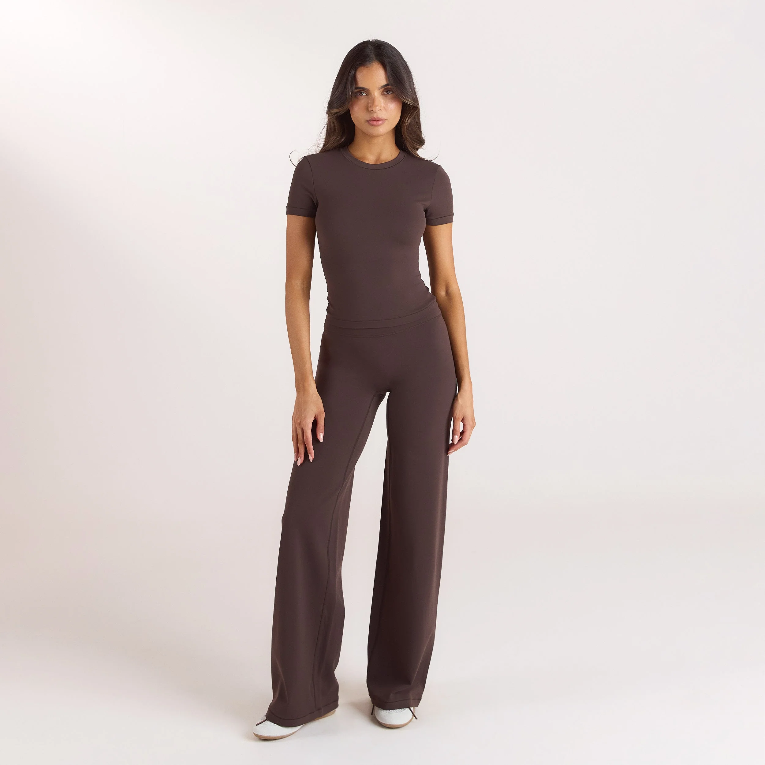 ContourSoft Straight-Leg Leggings - Dark Chocolate - Image 3