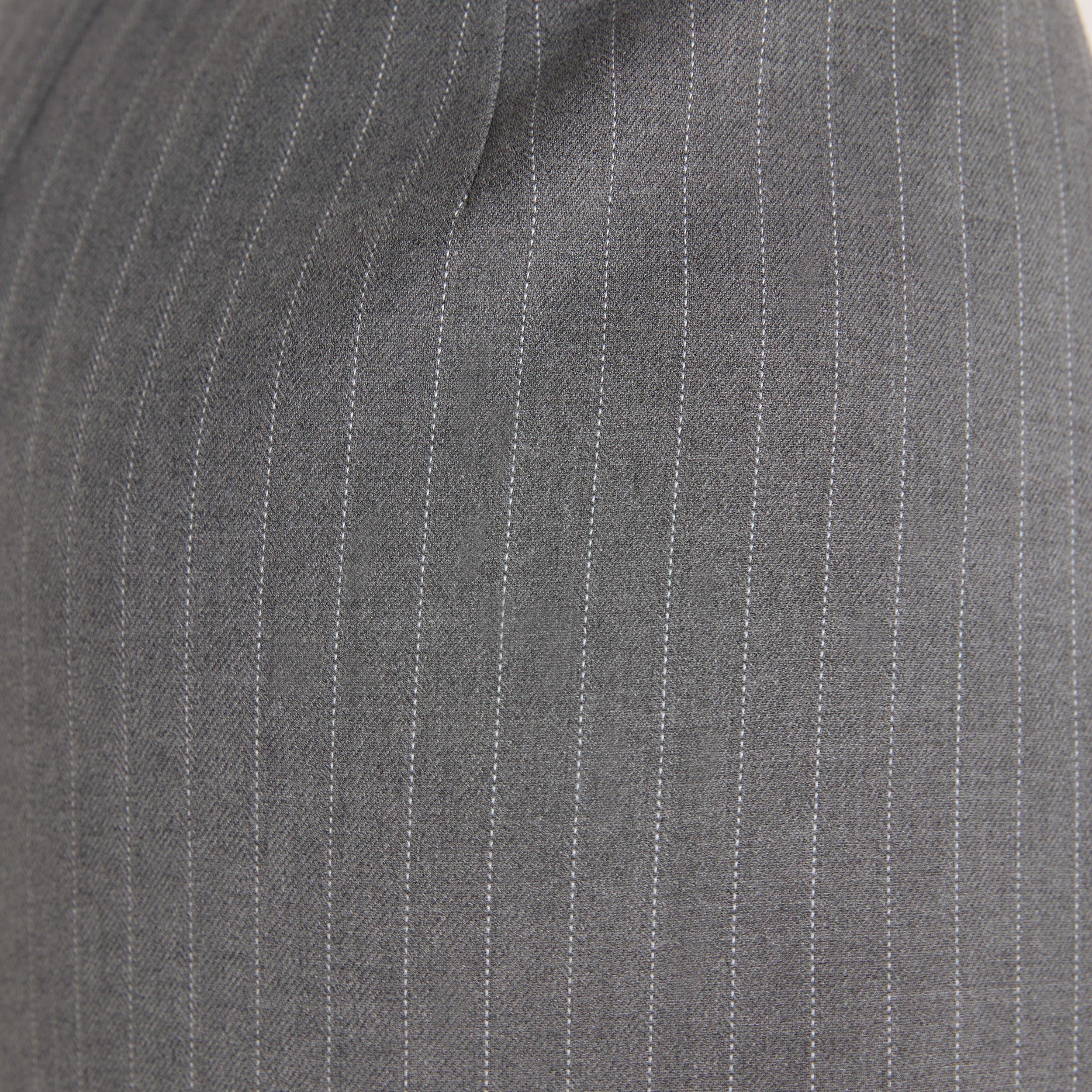 Structured Skirt - Grey Pinstripe - Image 5