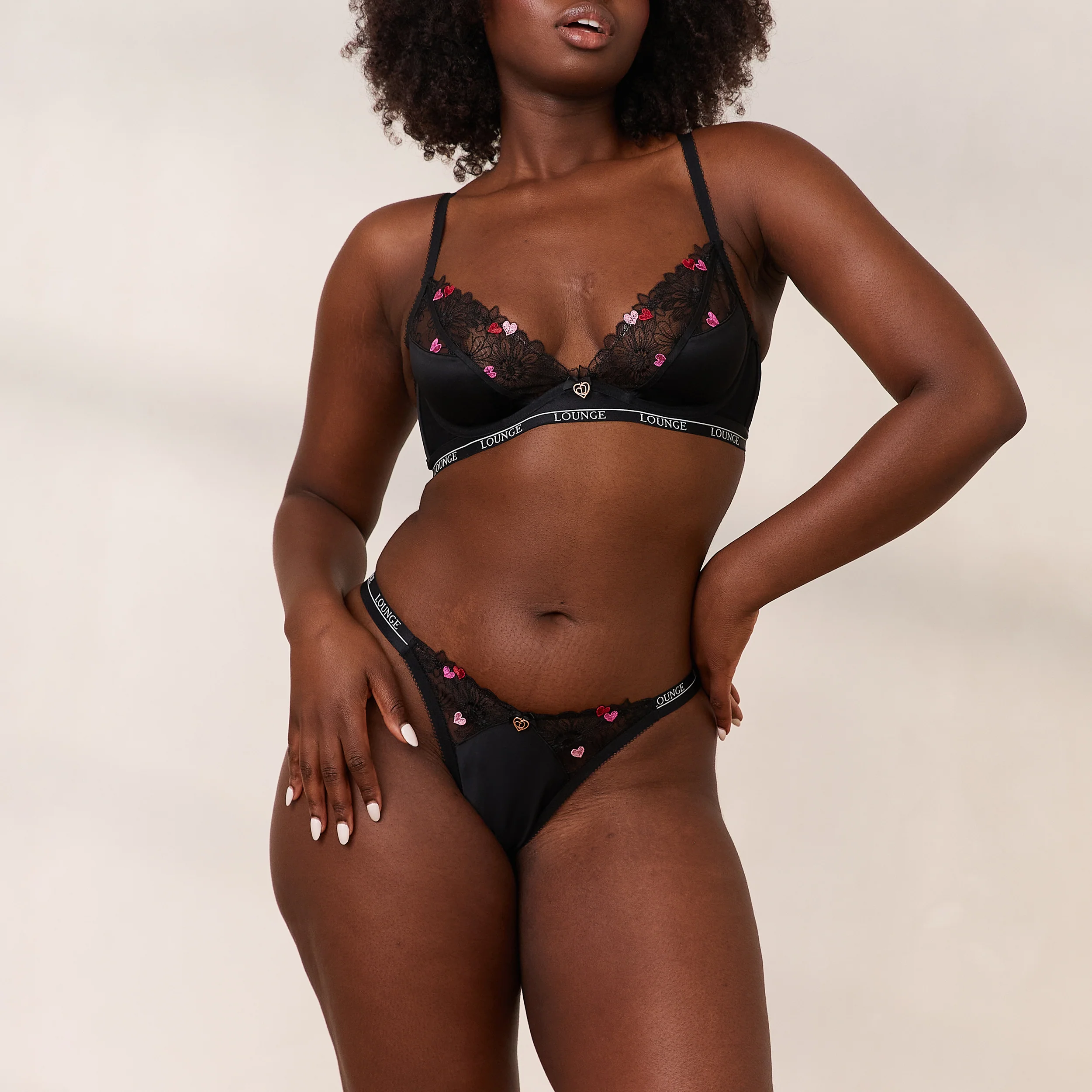 Zalia Plunge Bra - Black - Image 9
